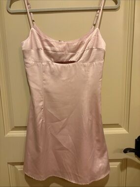 Princess Polly Light Pink Satin Slip Dress